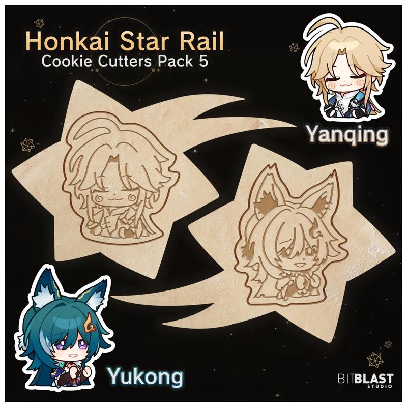 Honkai Star Rail Cookie Cutters Pack 5