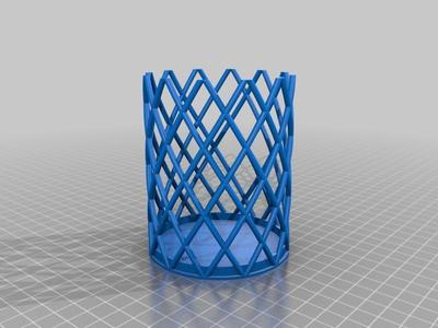 Wire mesh pencil pot