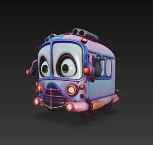 cyberpunk bus