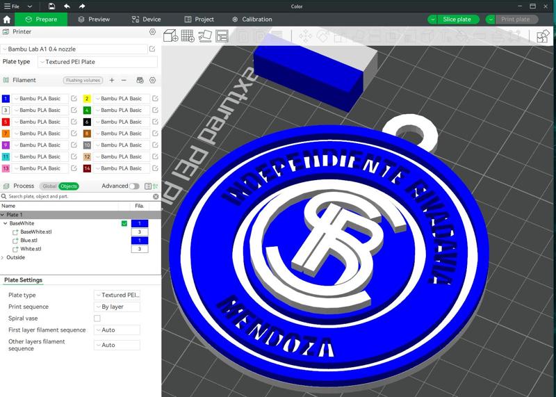 AFA Independiente Rivadvia (MDZ) club Coaster necklace and keychain Color Printable