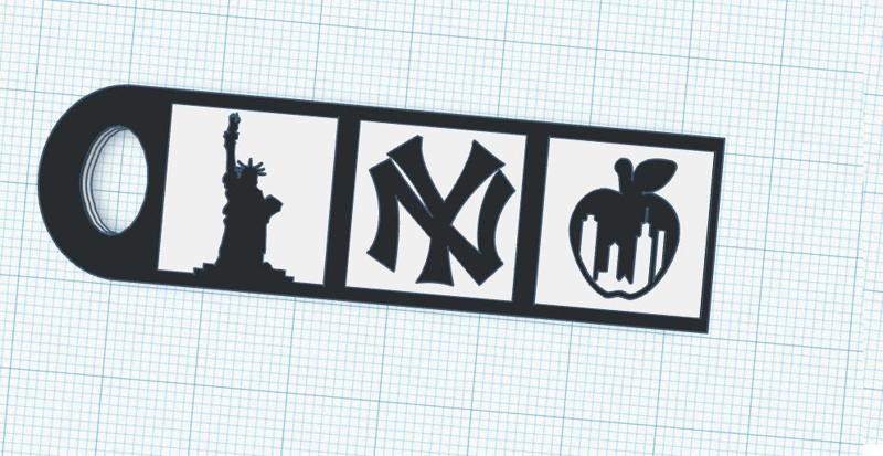 new york keychain