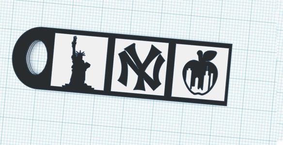 new york keychain