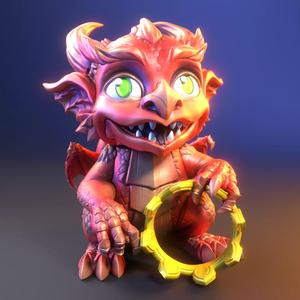Red Dragon Bobble Head