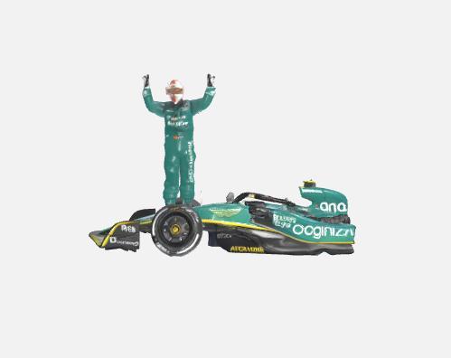 Sebastian Vettel Toy with Car - F1 Toys