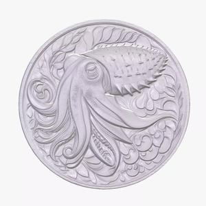 Cuttle Fish 1 basrelief for 3D printing