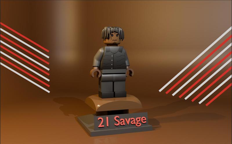 21 savage type 4cm heigh