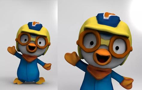 Porong Porong Pororo Character - Pororo model print