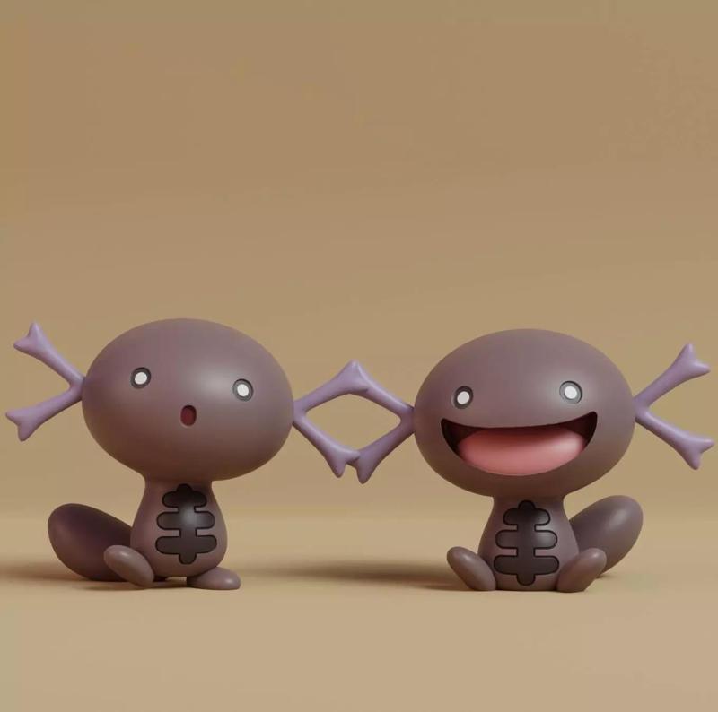 Pokemon - Paldean Wooper with 2 poses