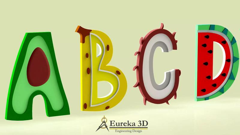 ALPHABET OF FRUITS AND TEMPLATES