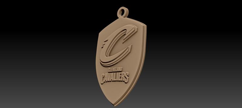 NBA Cleveland Cavaliers Keychan Badge Printable and Renderable