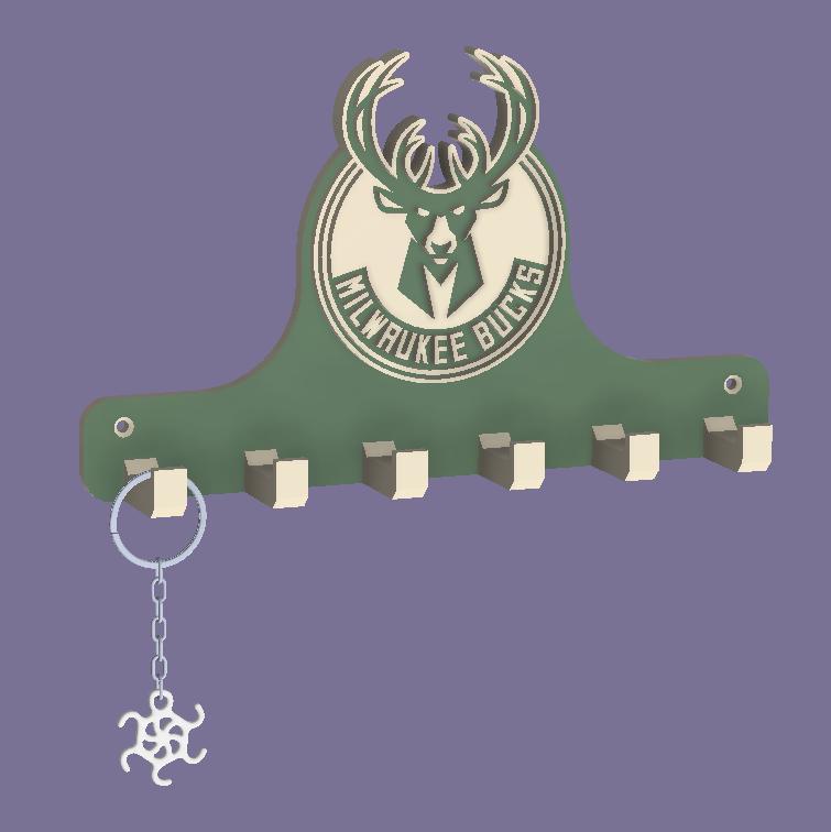 Milwaukee Bucks NBA KEYS HOLDER WALL