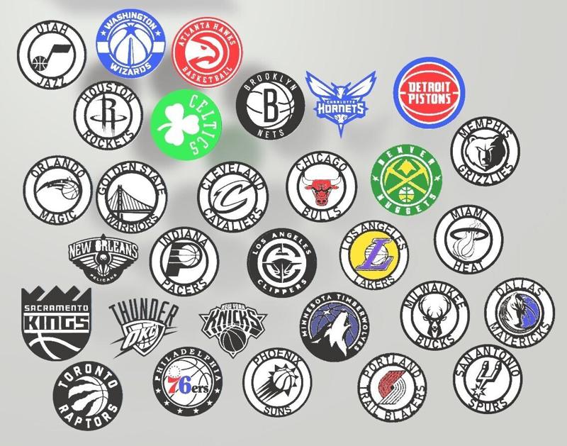 All NBA team  logo's