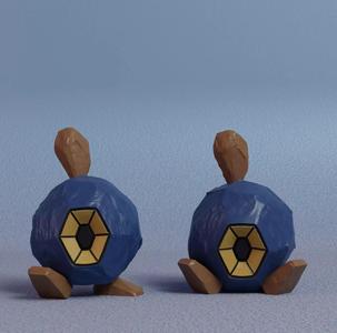 Pokemon - Roggenrola with 2 poses