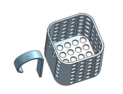 Swimming pool basket to hold drinks