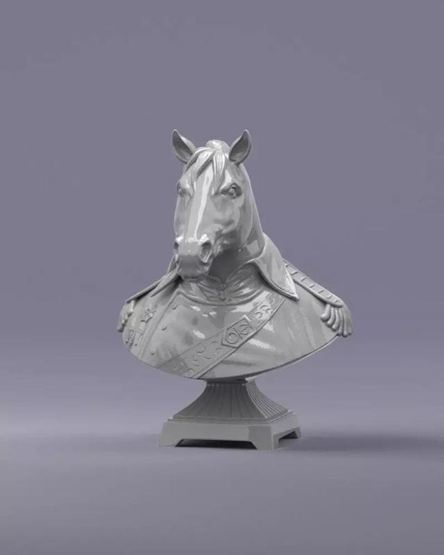 S00060 Chess Horse Bust General