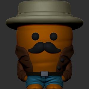 Mr Carrot sculpture miniature statue