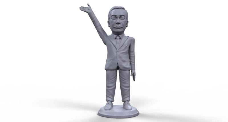 Nigel Farage stylized high quality 3D printable miniature