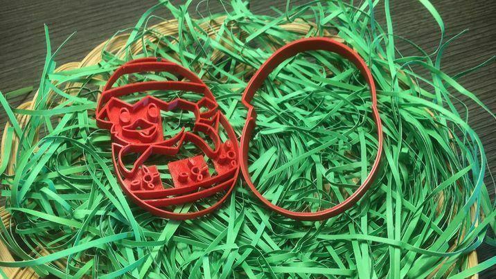 Easter chicken cookie cutter