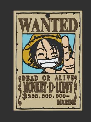 LUFFY WANTED TAG/ KEYCHAIN