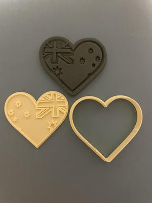 Australian heart cookie cutter