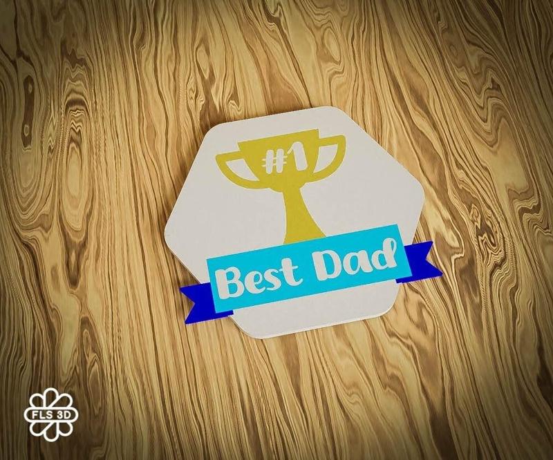Best Dad Trophy Magnet – 3D Printable Design