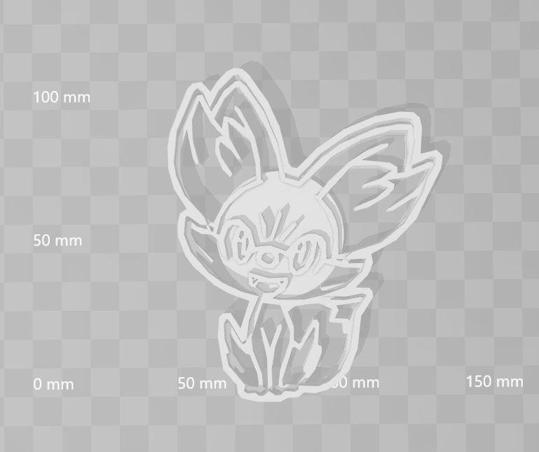 fenekin pokemon cookie cutter