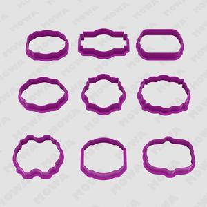 Plaque cookie cutter set 9 PCS