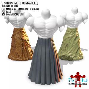 3 Skirts for Motu Origins