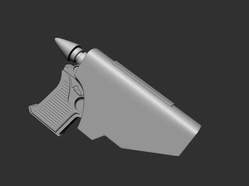 Admiral Thrawn pistol Hostler RK-3 blaster 3d Digital dl