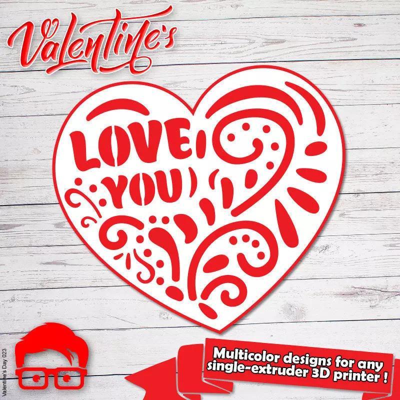 Valentines Day heart couple silhouette gift for your loved one