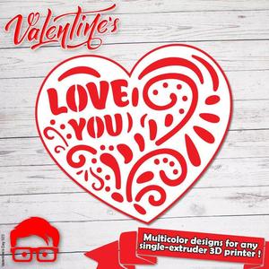 Valentines Day heart couple silhouette gift for your loved one