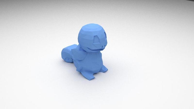 Low-poly Squirtle