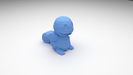 Low-poly Squirtle