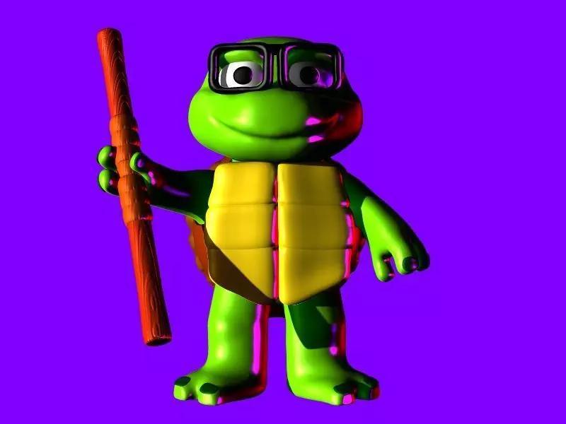 DONNIE DONATELLO TURTLE TORTUGA NINJA CAOS MUTANT KID