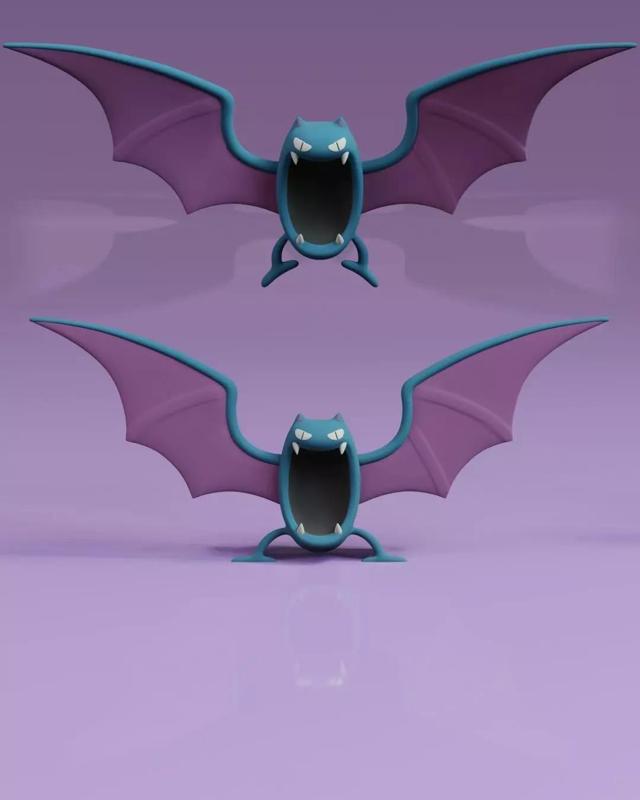 Golbat Pokemon Fanart 2 poses