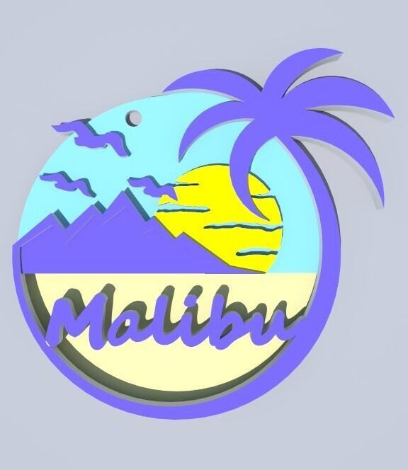 Malibu keychain