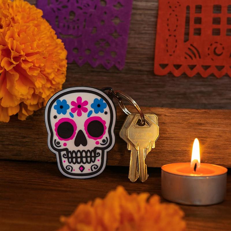 Mexican skull keychain