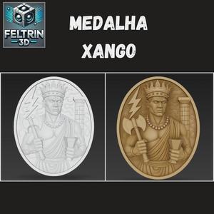 Medalha Xango - Quadro Umbanda