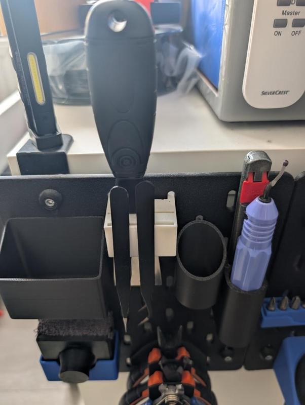 Spatula And Tweezers Holder for Skadis