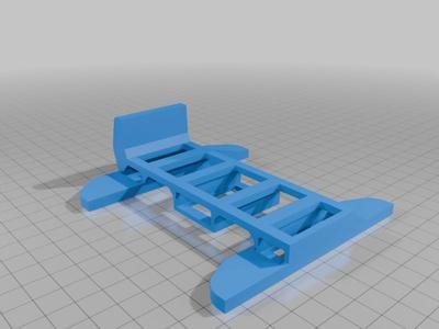 Landing Skid Pad for the Frelon Y6 (or Y4) 5-6 inch (LIGHT VERSION WITH ARMS) V4.1