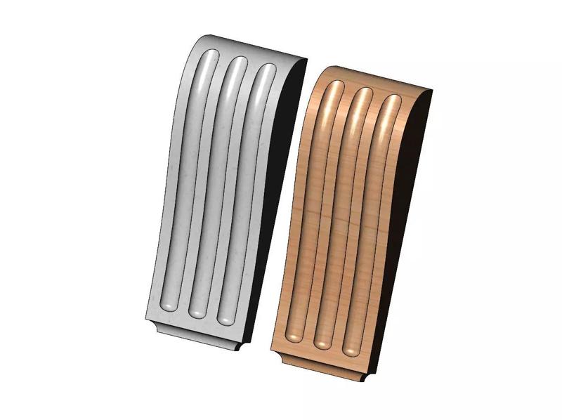 Oval flutes Neoclassical corbel bracket