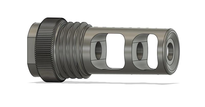 Airsoft Flash hider 14mm ccw muzzle brake