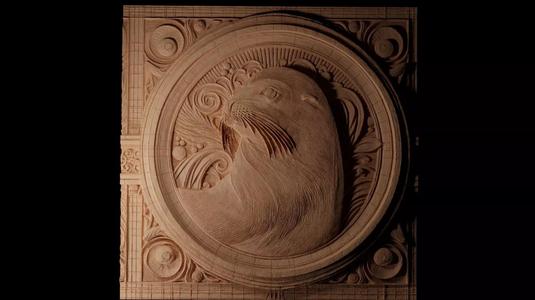 Sea Lion CNC 3d Print High Relief Sand Casting