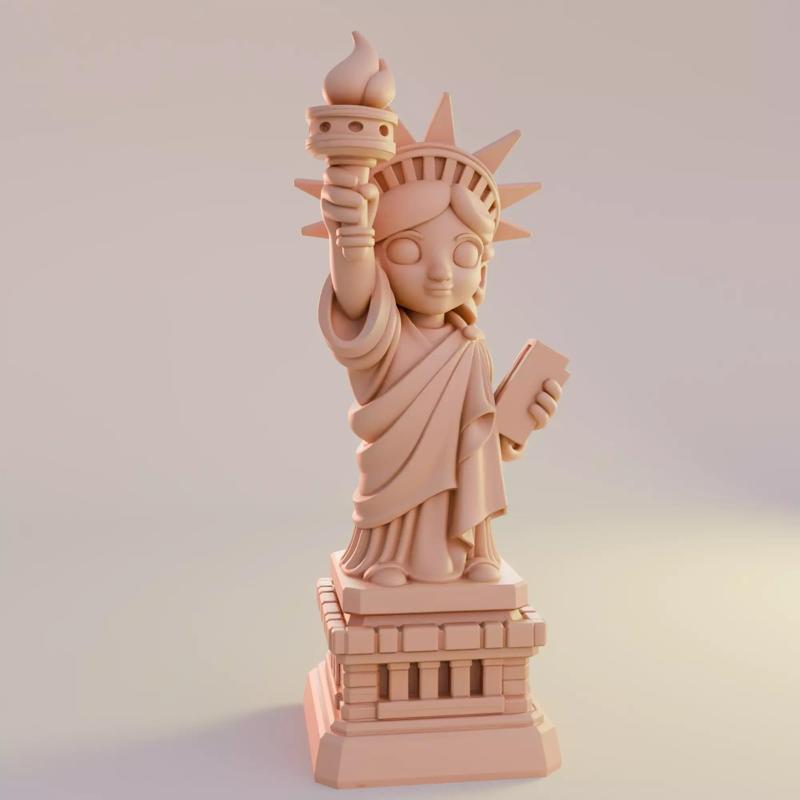 Statue of Liberty Cartoon Decorative Sculpture