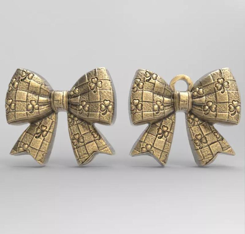 st patrick day ribbon bow decor 2