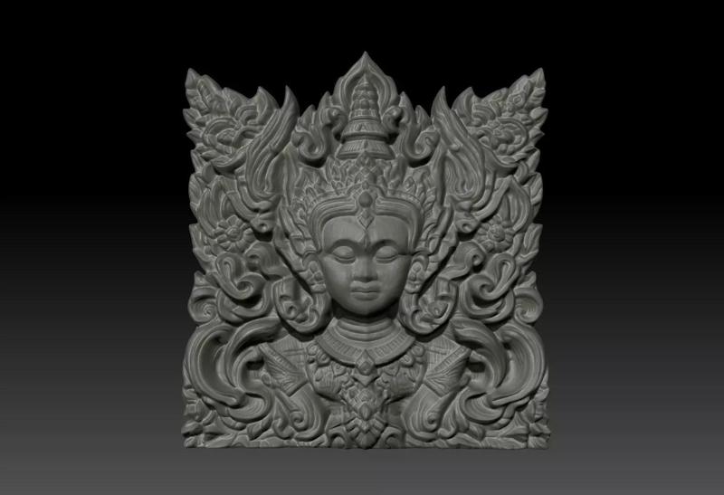 Thai Ornament Decor Bas Relied 08 - 231006