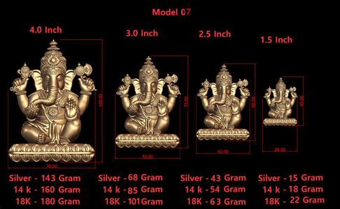 Ganesh Ji Model 07 Light Weight  Models in All Sizes