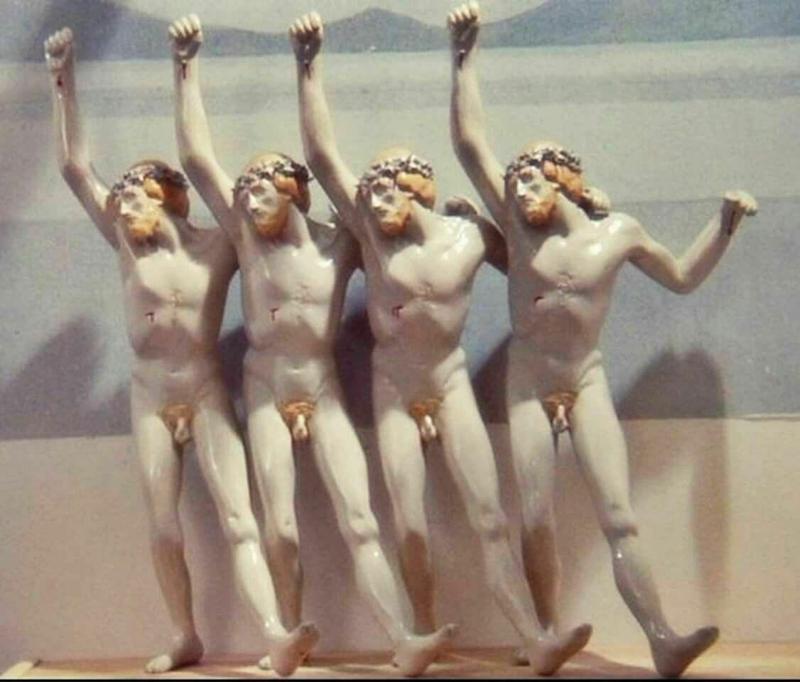 Mechanic Orange Jesus Figure