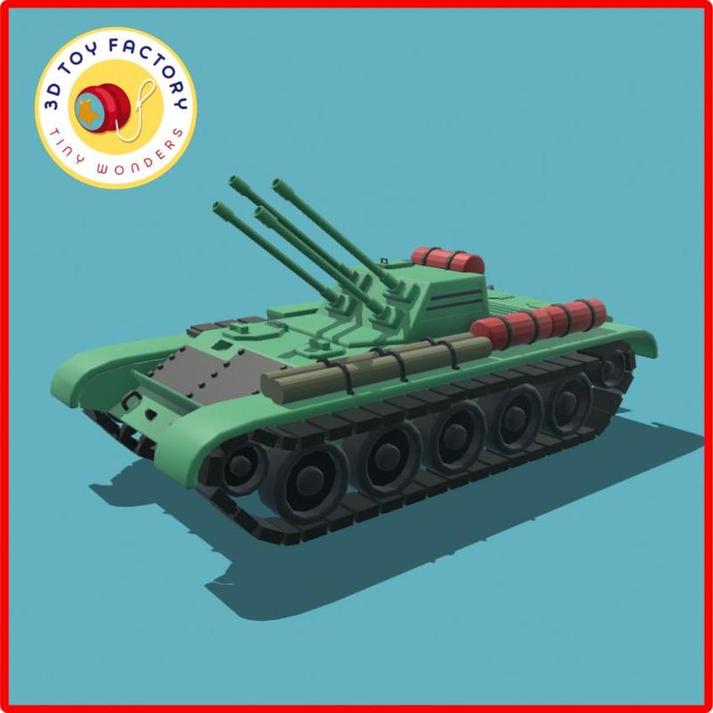 Quad-Barrel Tank Toy