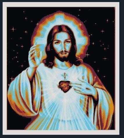 Jesus Christ Sacred Heart - Hueforge Picture